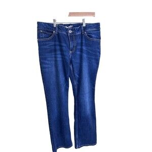 Wrangler Jeans Women Bootcut Blue Stretch Denim Size 15 X 34High Rise